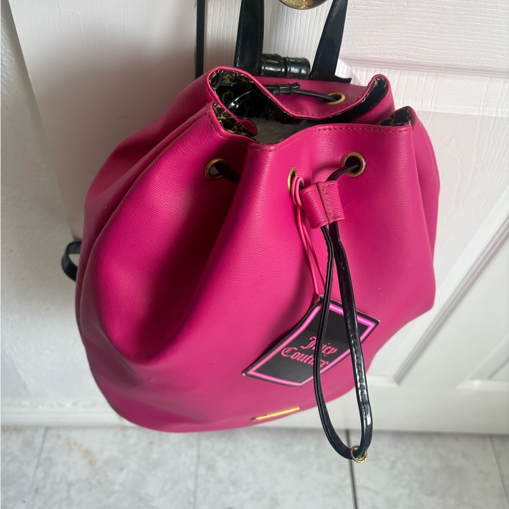 Vibrant Pink Women's Drawstring Backpack